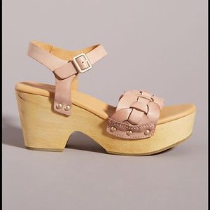 NEW Korkease for Anthropologie Blush Pink Sandal